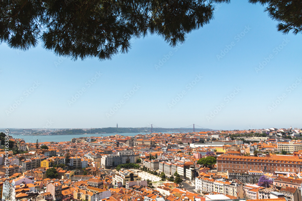 Viewpoint of senhora do monte in Lisbon 