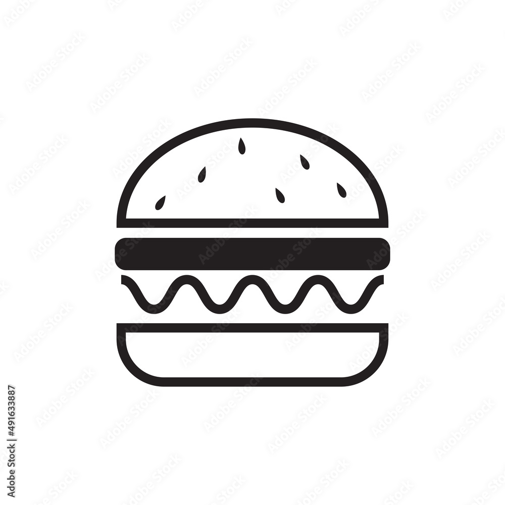 if you have a business or work about food and others, download this burger icon template right away if you have a business or work about food and others, download this burger icon template right away