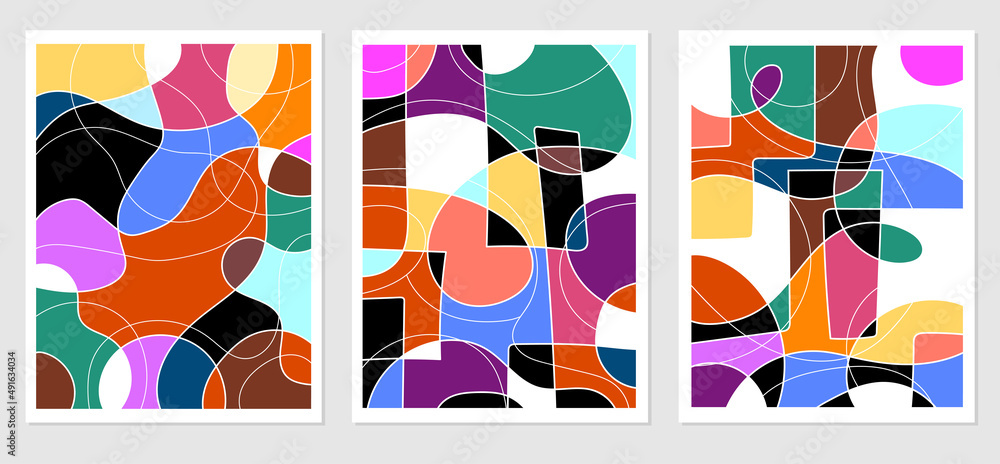 abstract mosaic art collection