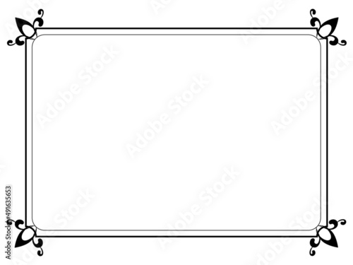 シンプルエレガントモノクロフレーム枠 Stock Vector Adobe Stock シンプルエレガントモノクロフレーム枠 Stock Vector Adobe Stock