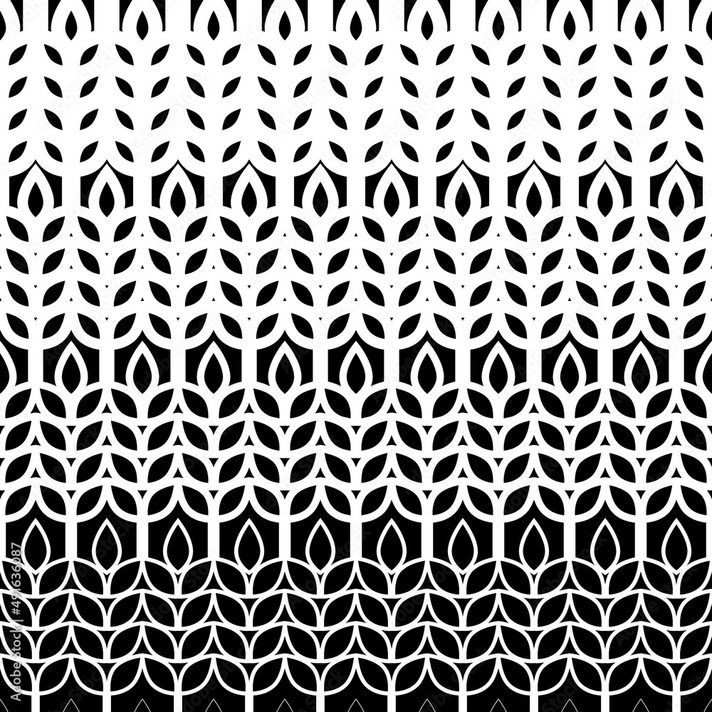 Wheat seamless pattern. Grain malt and barley, oat, rice, millet, maize, bran or corn. Black ear on white background. Texture plant for design agriculture prints. Flour for bread. Vector illustration
Wheat seamless pattern. Grain malt and barley, oat, rice, millet, maize, bran or corn. Black ear on white background. Texture plant for design agriculture prints. Flour for bread. Vector illustration