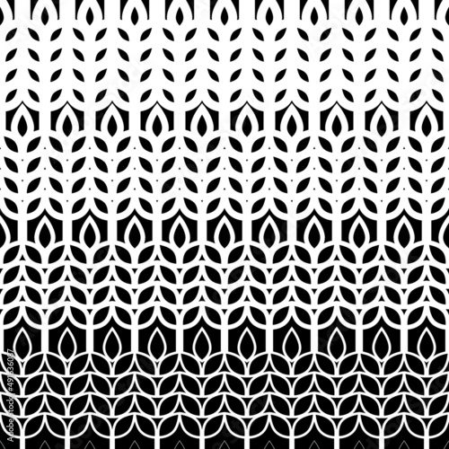 Wheat seamless pattern. Grain malt and barley, oat, rice, millet, maize, bran or corn. Black ear on white background. Texture plant for design agriculture prints. Flour for bread. Vector illustration
