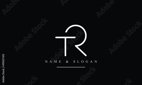 RT, TR, R, T abstract letters logo monogram