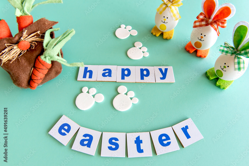 Fototapeta premium Easter concept, happy easter decoration.