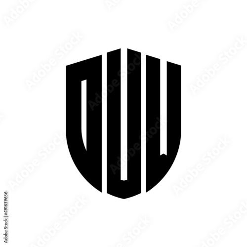 DVW letter logo design. DVW modern letter logo with black background. DVW creative  letter logo. simple and modern letter logo. vector logo modern alphabet font overlap style. Initial letters DVW  photo