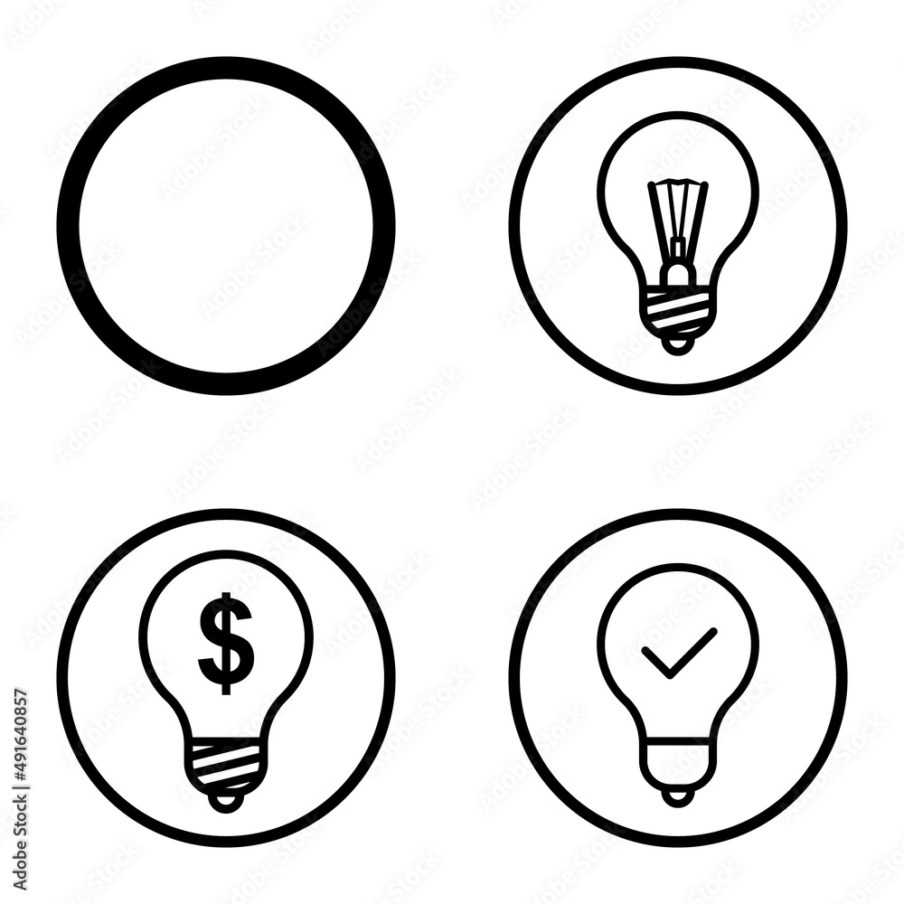 Circles1-2 Flat Icon Set Isolated On White Background Circles1-2 Flat Icon Set Isolated On White Background