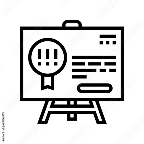 rule company line icon vector. rule company sign. isolated contour symbol black illustration