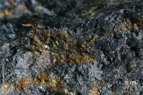 Картината върху платно Industrial copper ore called chalcopyrite
