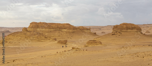 Valley of the Whales or Wadi Al-Hitan. Paleontological site in the Faiyum Governorate of Egypt