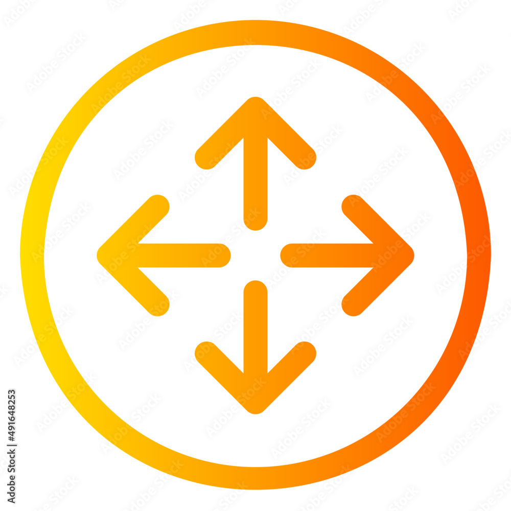 expand gradient icon