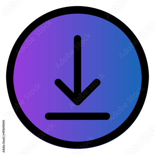 download glyph icon