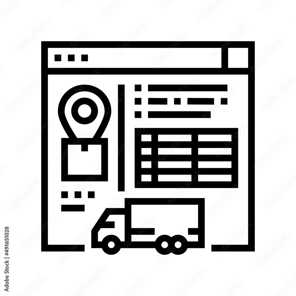 shipment trends report line icon vector. shipment trends report sign. isolated contour symbol black illustration shipment trends report line icon vector. shipment trends report sign. isolated contour symbol black illustration
