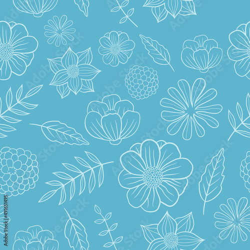Floral seamless pattern vector design illustration