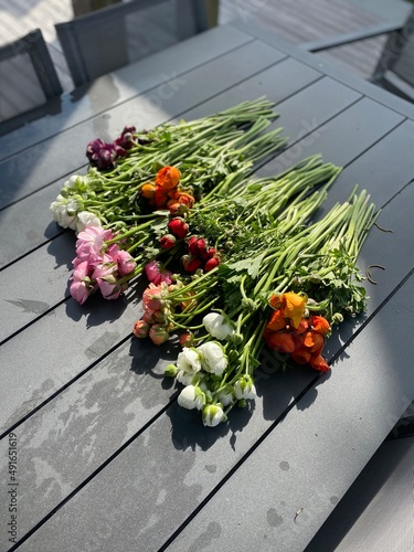 Fresh Cut Ranunculus Spring Summer Flowers Rustic Chic