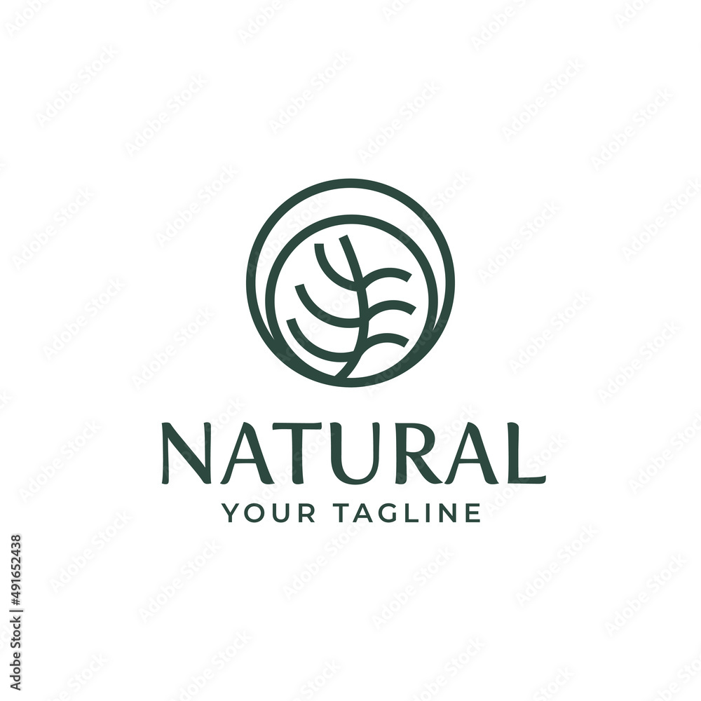 Abstract Logo based on creative geometric lines of nature tree. Abstract Logo based on creative geometric lines of nature tree.