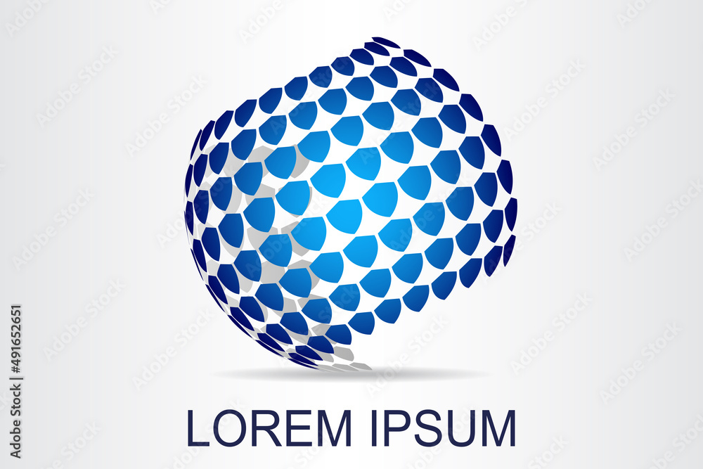Abstract global security logo stylized spherical surface with shield shapes. This logo is suitable for global security company. Abstract global security logo stylized spherical surface with shield shapes. This logo is suitable for global security company.