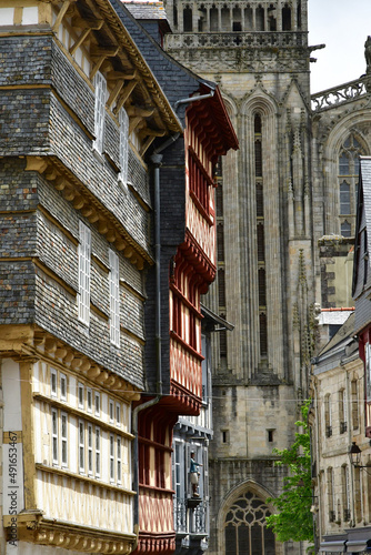 Quimper  France - may 16 2021   picturesque city centre