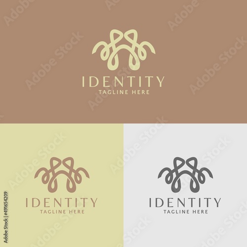 abstract logo template, suitable for the fashion business, decoration, etc 