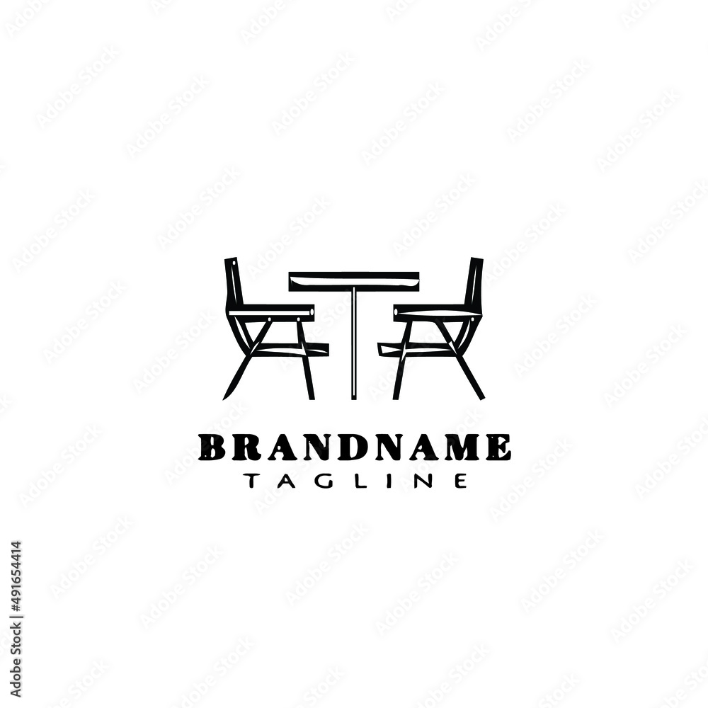 table and chair logo icon design template vector illustration table and chair logo icon design template vector illustration
