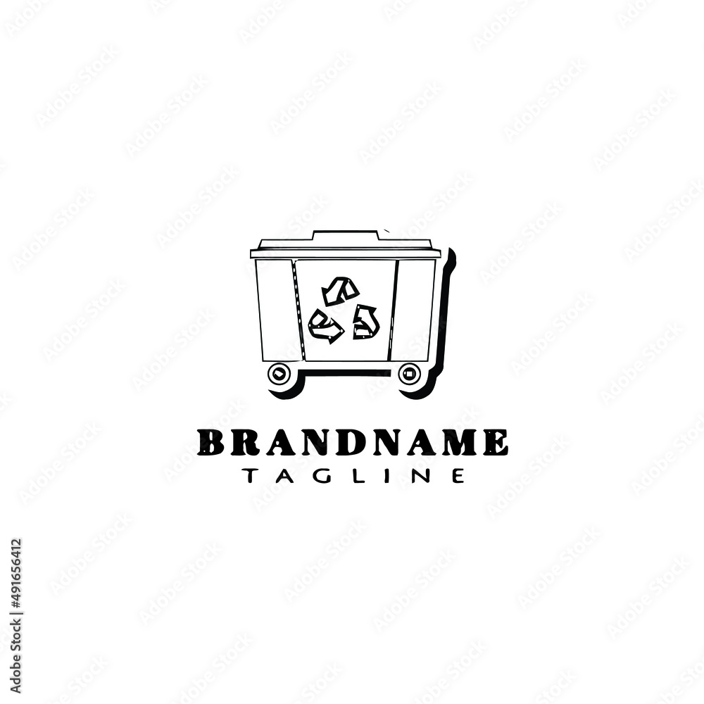 garbage logo template icon vector illustration garbage logo template icon vector illustration
