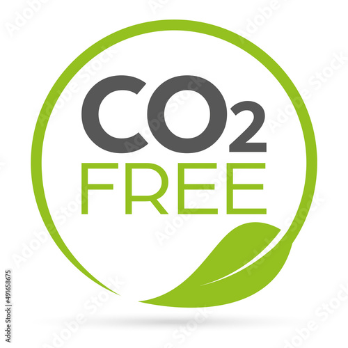 Symbol CO2 free zero emissions purified air