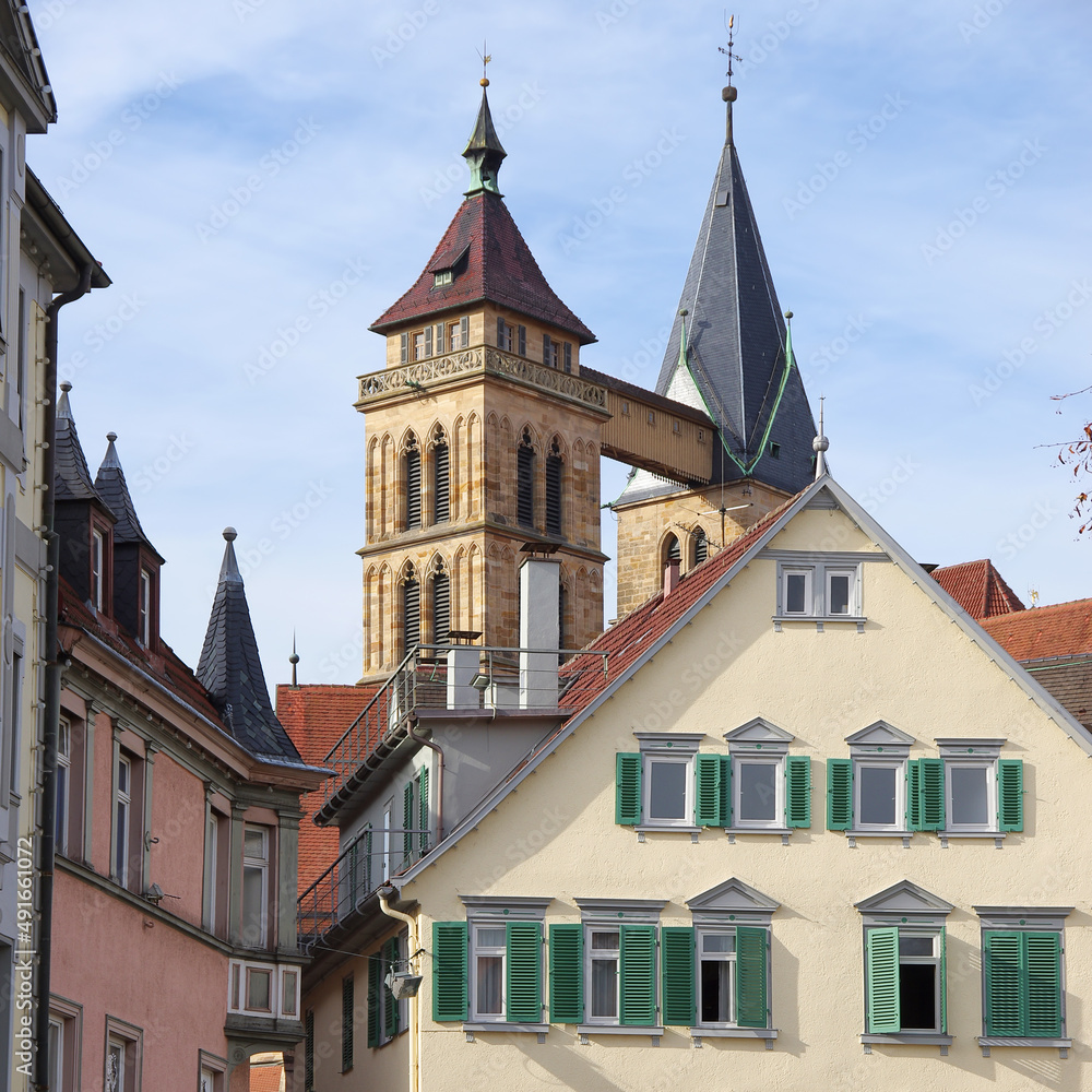 Stadtkirche Esslingen am Neckar, Baden-Württemberg, Deutschland