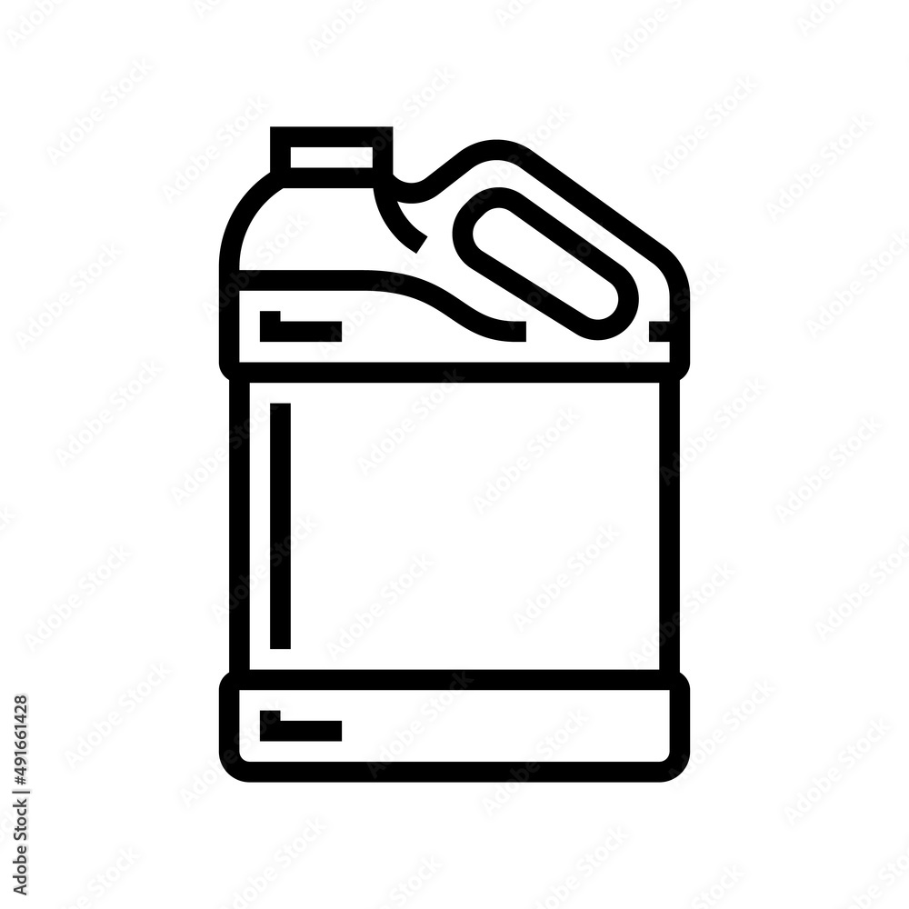 canister plastic line icon vector. canister plastic sign. isolated contour symbol black illustration canister plastic line icon vector. canister plastic sign. isolated contour symbol black illustration