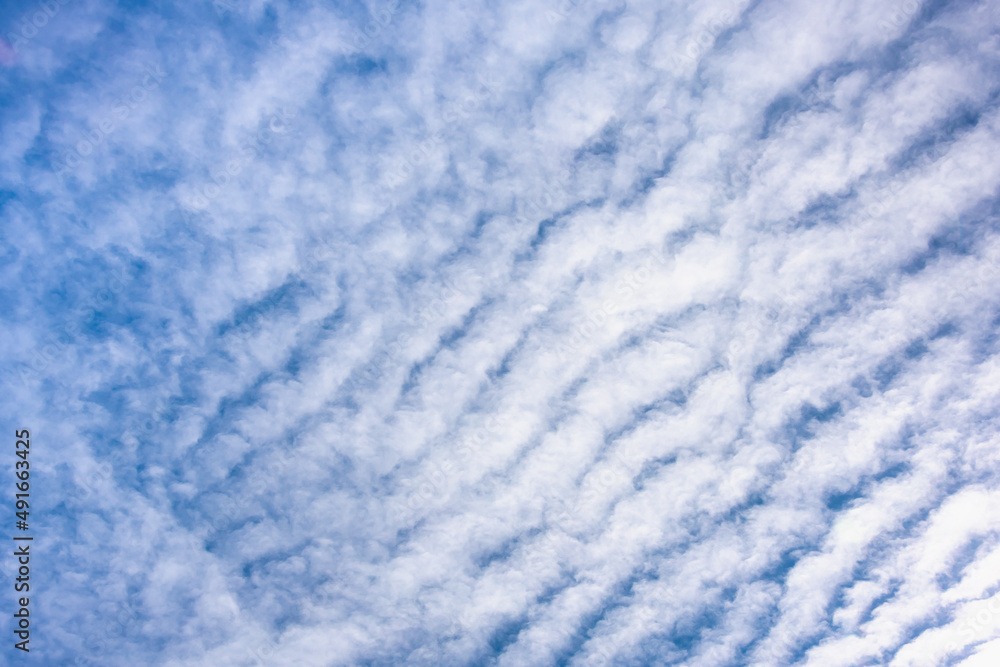 White clouds in the blue sky. White clouds in the blue sky.