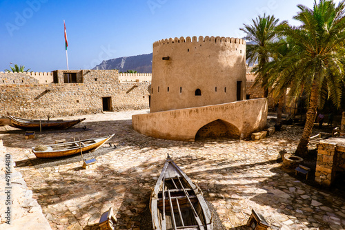 Kashab, Musandam, Oman: View of the Old Kashab Castle Fortress photo