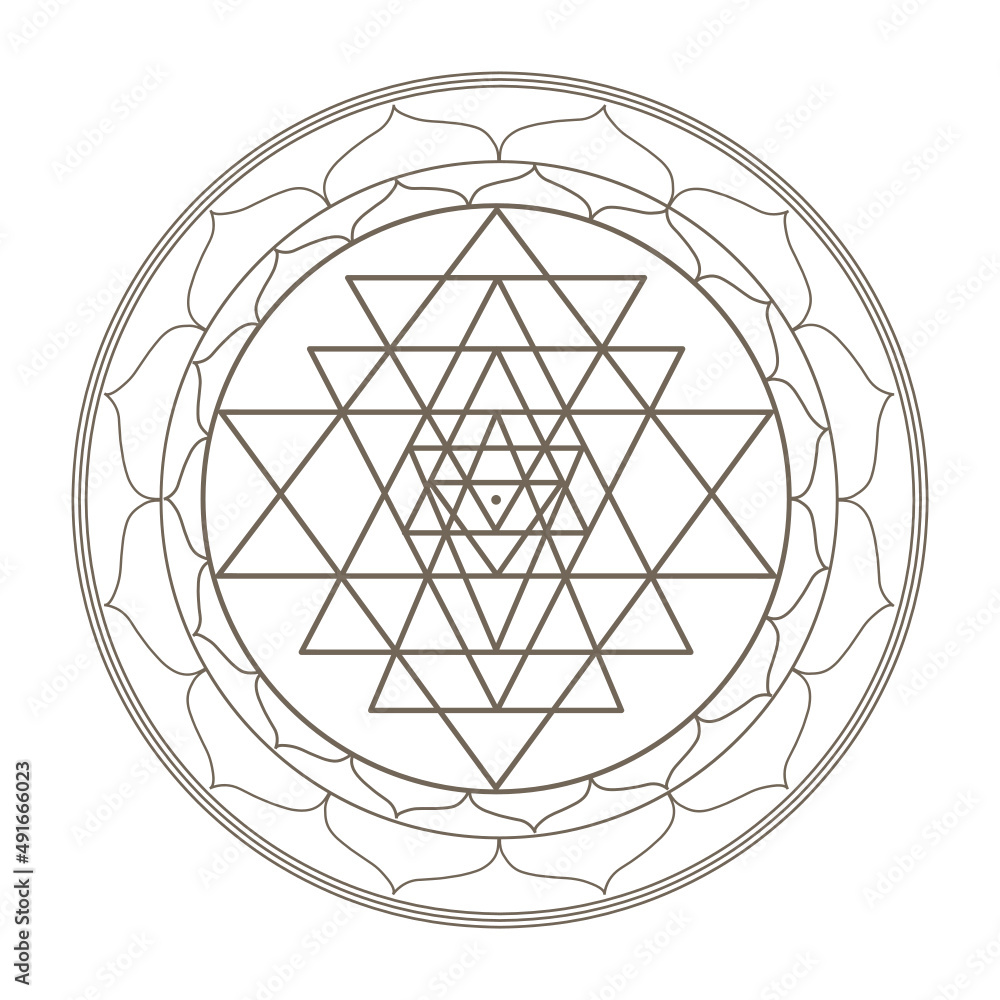 sri yantra Stock Vector | Adobe Stock