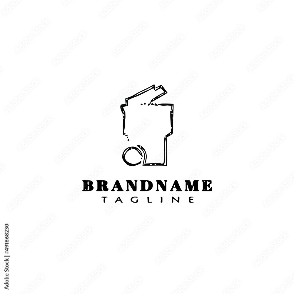 waste basket cartoon logo icon design vector illustration waste basket cartoon logo icon design vector illustration