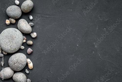 Set of natural mineral stones. Rocks background