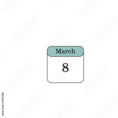 Fototapeta Naklejka Na Ścianę i Meble -  March calendar