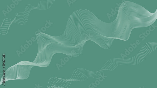 Fototapeta Naklejka Na Ścianę i Meble -  3d abstract background; abstract wallpaper with waves; dynamic waves and lines; 4k background with abstraction