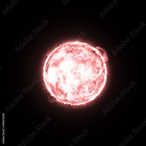 Illustration of the Red Dwarf space star for web articles,posters etc. (ID: 491676438)