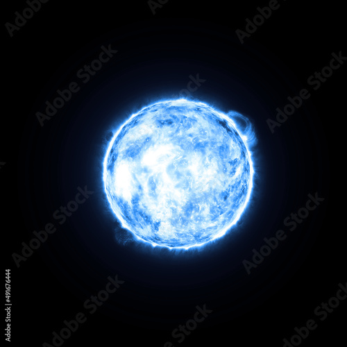 Illustration of the white dwarf space star for web articles,posters etc. photo