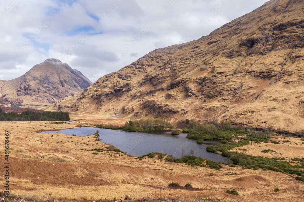 The Scottish Highlands scenic landscape