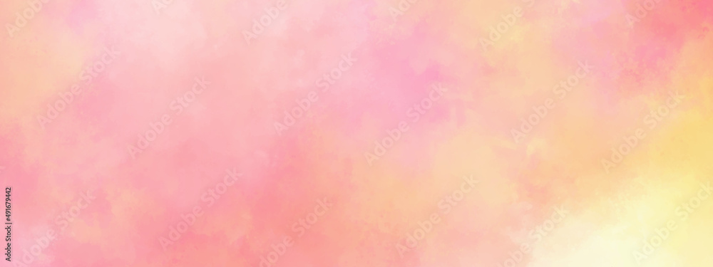 Abstract colorful fantasy light red, pink and yellow shades watercolor background. beautiful light colorful watercolor background for any design, weeding card and decoration related works.