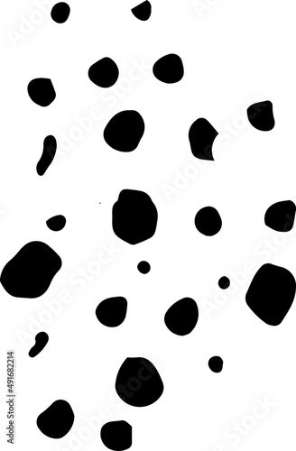 Bold brush stroke shape, rough grunge splatter