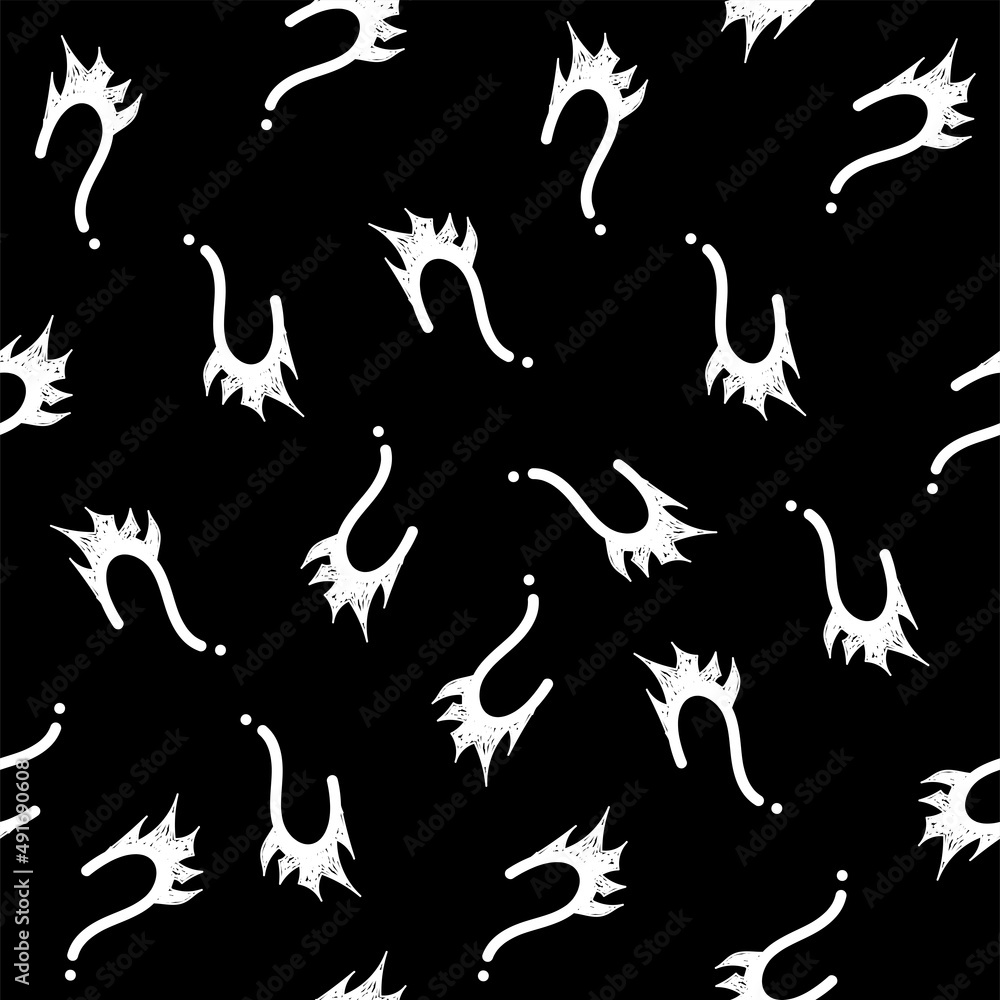 Vector illustration. Question mark seamless pattern. Seamless vector pattern with hand-drawn question marks. Monochrome hipster background. Hand drawn black punctuation marks. Vector illustration. Question mark seamless pattern. Seamless vector pattern with hand-drawn question marks. Monochrome hipster background. Hand drawn black punctuation marks.