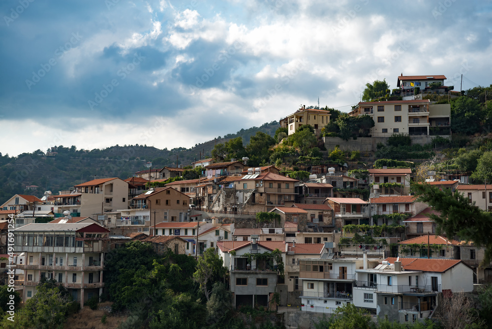View of Agros village. Limassol District, Cyprus