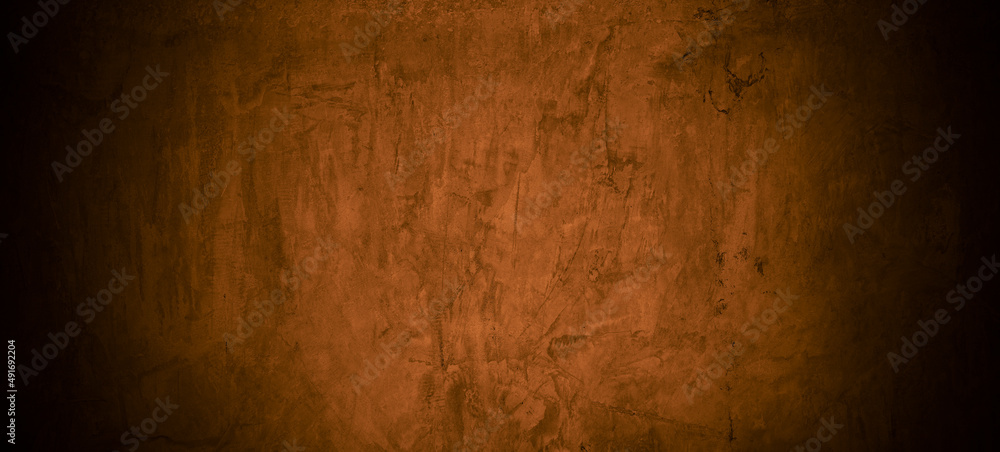 Old wall texture cement dark black brown  background abstract grey color design are light with white gradient background.