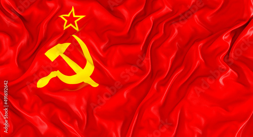 Vászonkép flag of the soviet socialist republic.