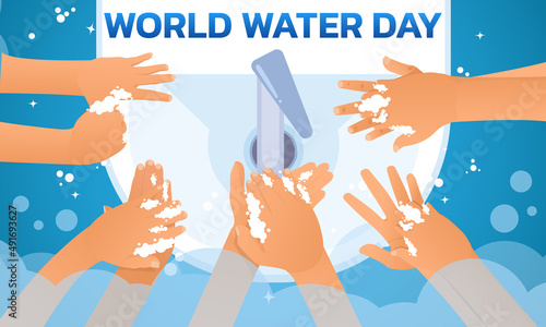 world water day consists of billboards card background for world water day to conserve water