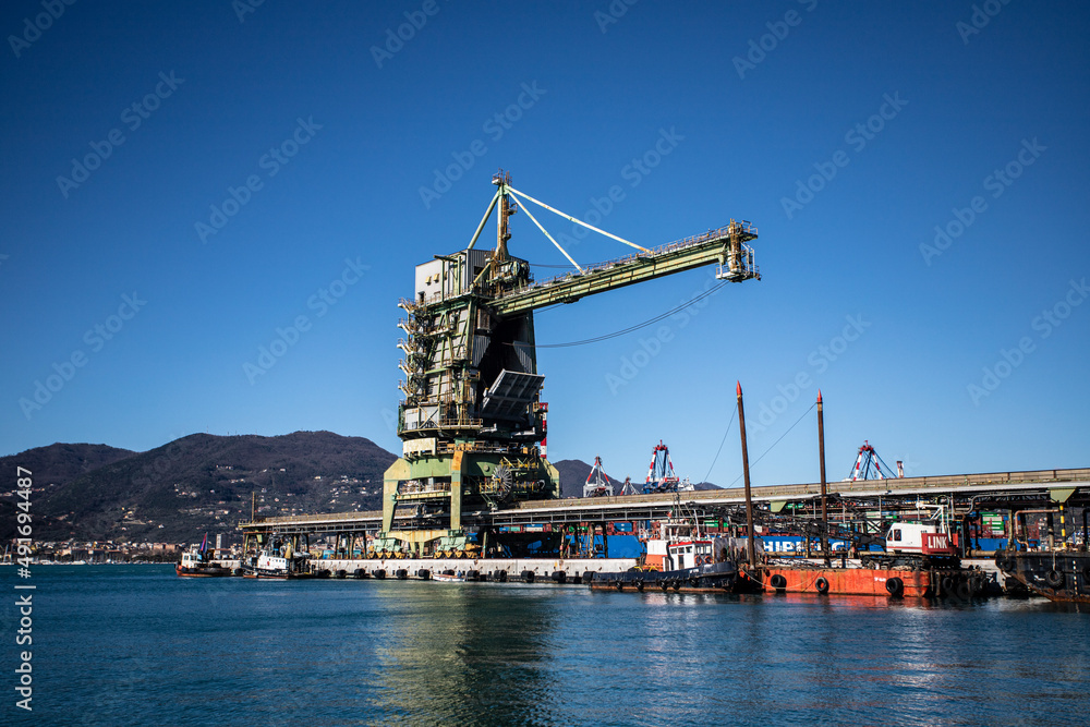 industrial port La Spezia, Italy