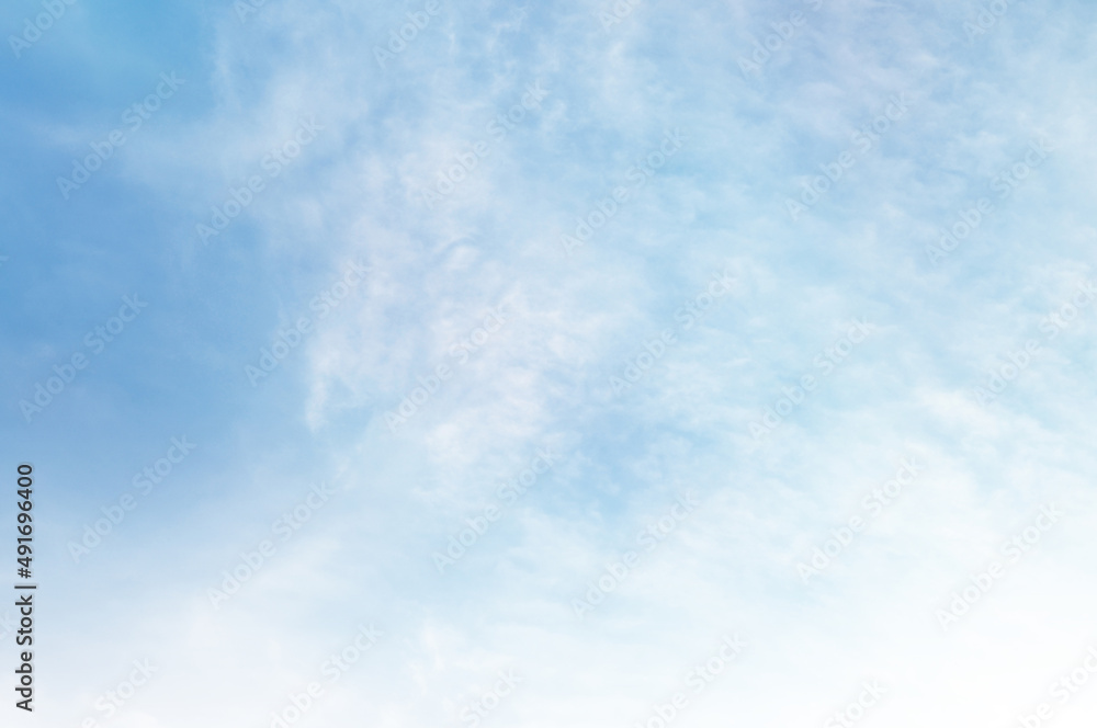 Blue sky with white cloud. The summer heaven is colorful clearing day Good weather and beautiful nature in the morning. Blue sky with white cloud. The summer heaven is colorful clearing day Good weather and beautiful nature in the morning.