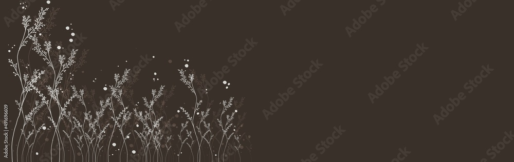 Abstract art, botanical background. Luxurious sheet wallpaper. Minimal design for text, packaging, print, wall decoration.