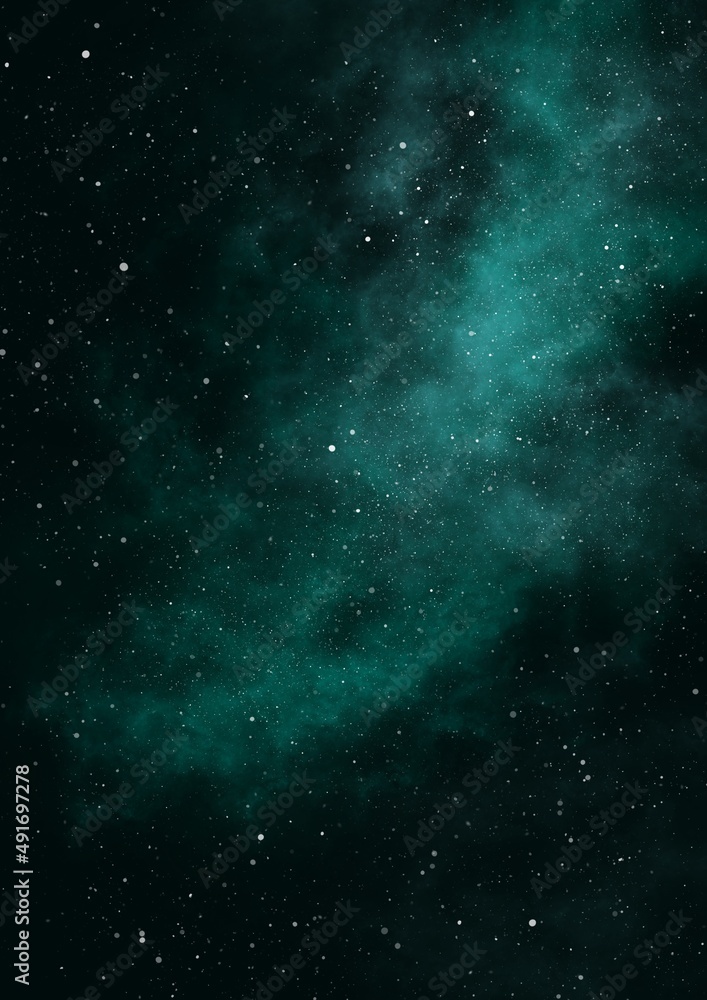 Background with space and starry sky 