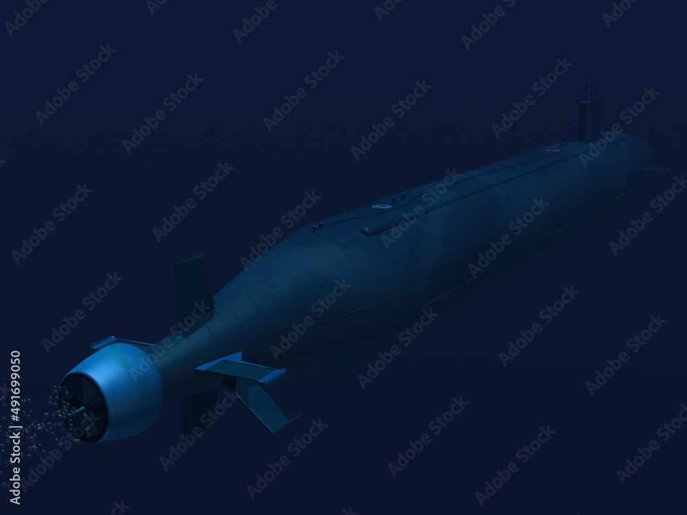 submarino clase Virginia en inmersión y en superficie submarino clase Virginia en inmersión y en superficie
