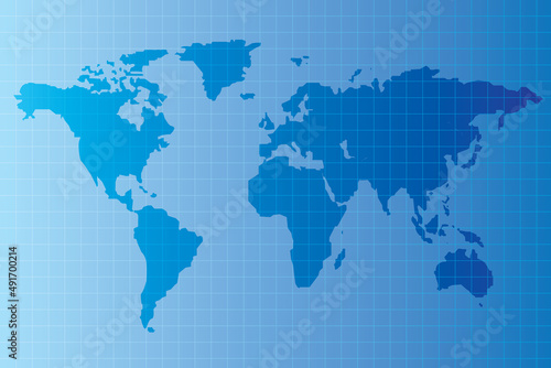 Blue print World map